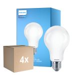 Voordeelpak 4x Philips Corepro LED Lamp E27 Peer Mat 17.5W 2452lm - 865 Daglicht | Vervangt 150W