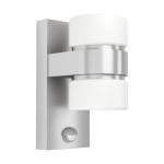 Eglo Wandlamp Atollari Aluminium Roestvrij Staal Up & Down 4W 360lm - 830 Warm Wit | IP44