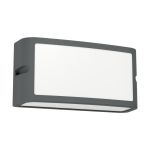 Eglo Wandlamp Camarda Aluminium Antraciet 10W 1200lm - 840 Koel Wit | IP54