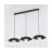 Emibig Hanglamp Skin Staal Zwart | Geschikt voor 3x G9 - Max 8W