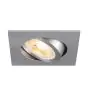 SLV New Tria 68 Spot Aluminium Grijs Vierkant | Zaagmaat 68mm - Geschikt voor 1x GU10 