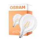 Osram Classic LED E27 Globe Filament Helder 4W 470lm - 827 Zeer Warm Wit | Vervangt 40W - UKCA Versie