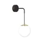 Emibig Wandlamp Ognis Staal Zwart | Geschikt voor 1x E27 - Max 10W